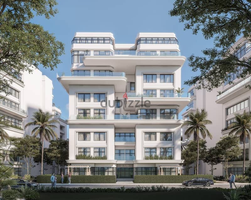 Ground duplex with garden directly in front of the lagoon with installments over 8 years in a compound in the New Administrative Capital R7 4