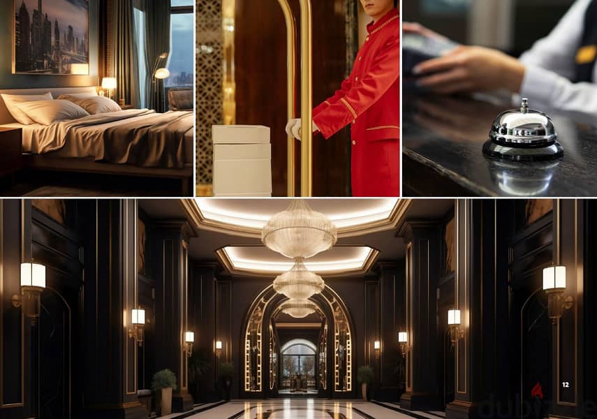 شقة فندقيه للبيع متشطبه بالتكييفات و الفرش بخصم 15% و تقسيط 8 سنوات في SwissBel Hotel 5 Stars 8