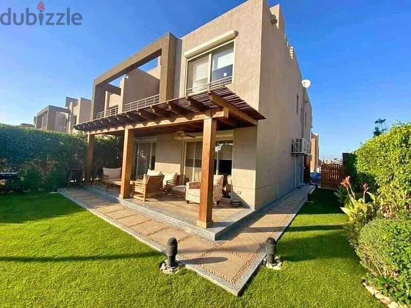 Twin house villa, Ready to move , for sale in Palm Hills Golf Views Compound 18