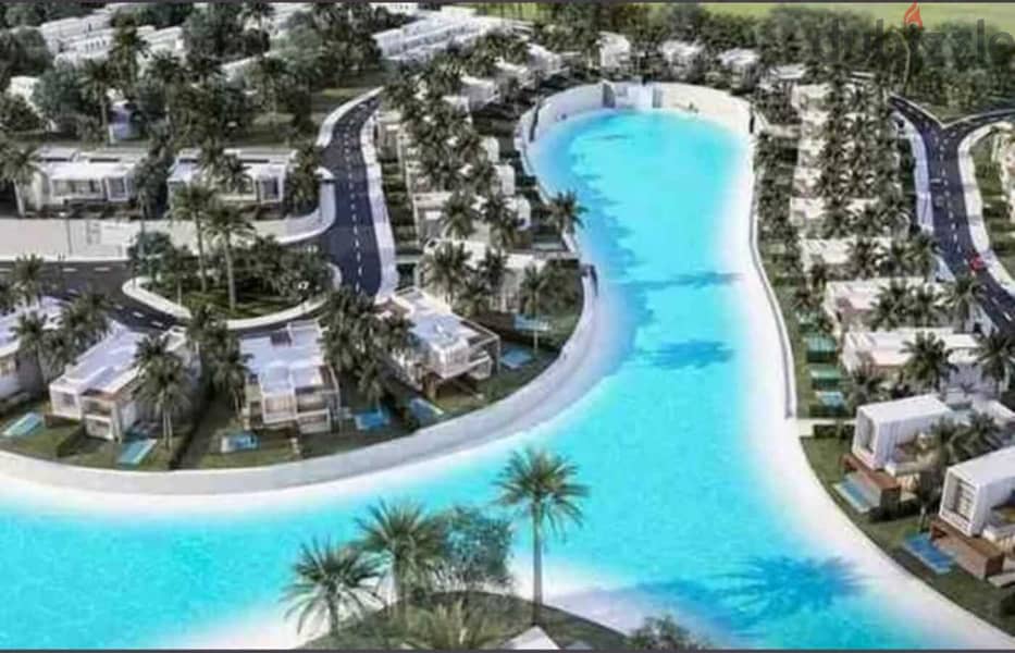 شالية للبيع ارضي بالتكييفات والمطبخ ازها الساحل الشمالي رأس الحكمة Chalet For Sale Sea View Azha North Coast Ras Elhikma 7