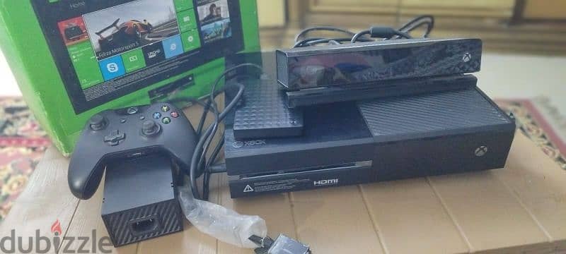1tb  هارد Xbox one مع درع اصلي + Kinect 1
