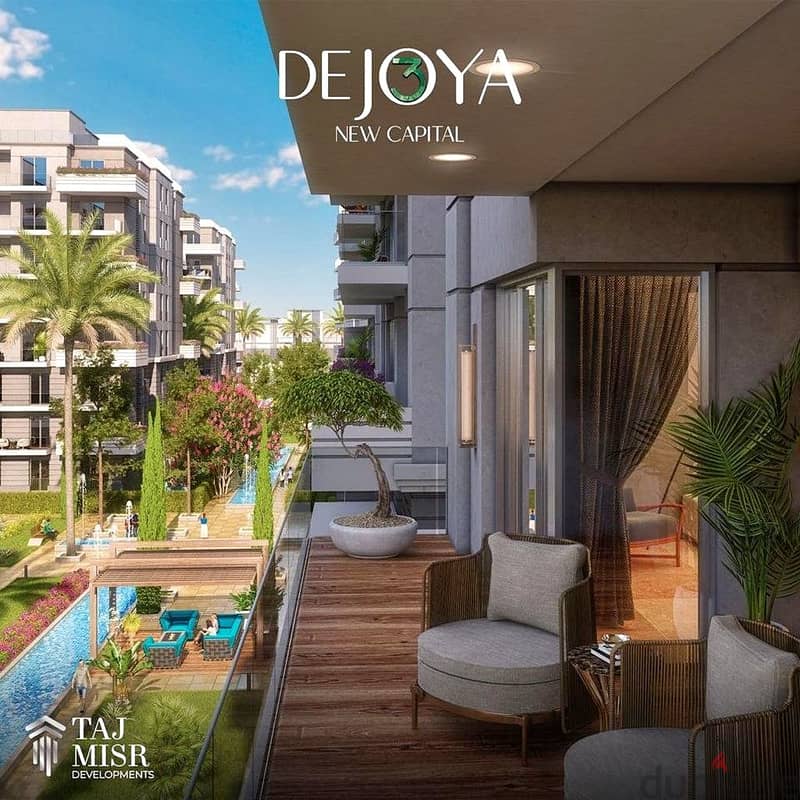 Receive immediately with a 15% down payment an apartment next to the embassy district in De Joya 3 Compound, New Capital 3