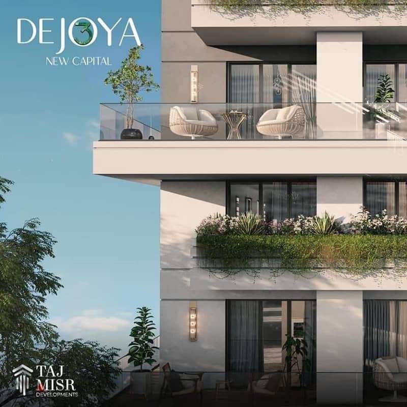 Receive immediately with a 15% down payment an apartment next to the embassy district in De Joya 3 Compound, New Capital 4