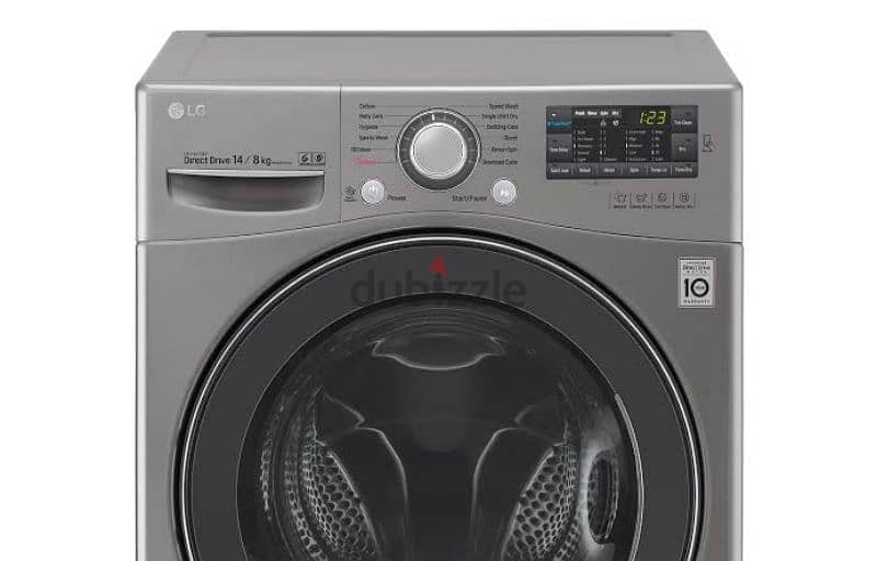 غسالة ال جي ١٤ كيلو تحميل امامي washing machine 14kg with dryer8kg 0