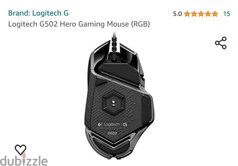 Logitech G502 Hero Gaming Mouse (RGB) 0