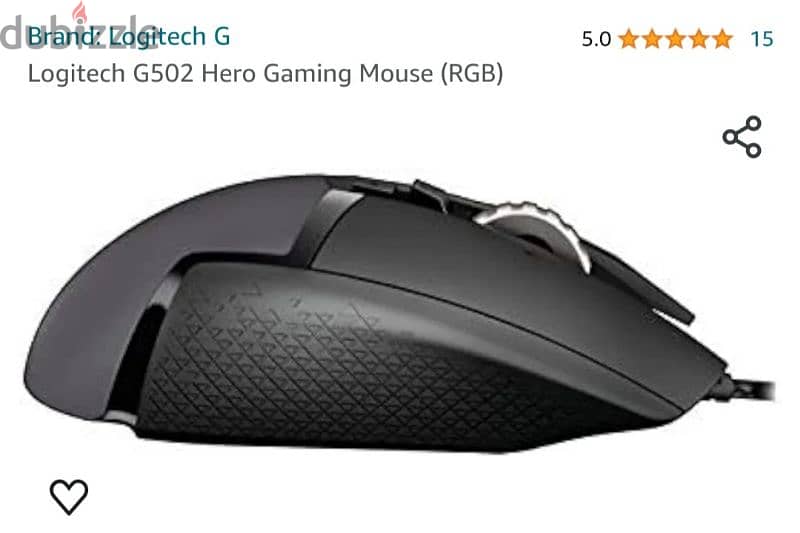 Logitech G502 Hero Gaming Mouse (RGB) 4