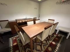 Modern Wood Dining Room "غرفة طعام خشبية حديثة "تصميم محرز وكرمة"