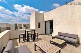 Fully Finished penthouse 165sqm+107sqm roof in al marasem in new cairo / بنتهاوس متشطب بالتكييفات للبيع في فيفث سكوير التجمع الخامس بسعر مميز