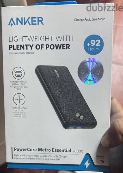 Anker Power Bank - 2000 mAh - Model A1268 0