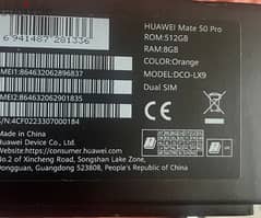 New huawei mate 50 pro 512 GB (orange)