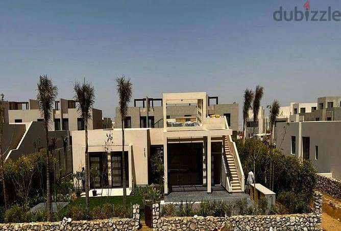 Finished Villa for sale  O West  Orascom 6 October 235m with installments  اكتوبر كمبوند او ويست  اوراسكوم 0