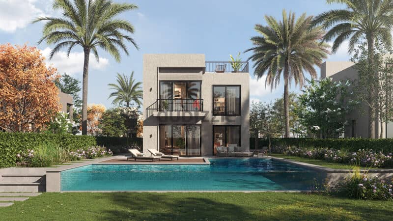 Finished Villa for sale  O West  Orascom 6 October 235m with installments  اكتوبر كمبوند او ويست  اوراسكوم 13
