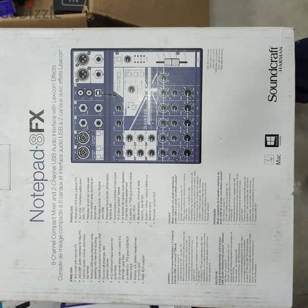 Soundcraft Note Pad-8FX mixer مكسر صوت 1