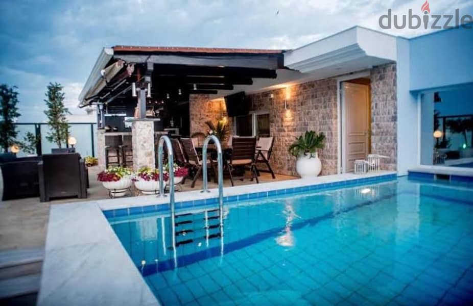 pent house double view with a private roof swimming pool for sale 0