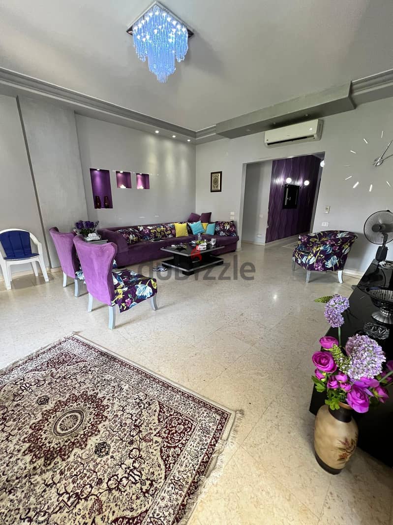 5-bedroom apartment for hotel rent furnished in Katameya Plaza Compound near Gate 1 Al-Rehab 2