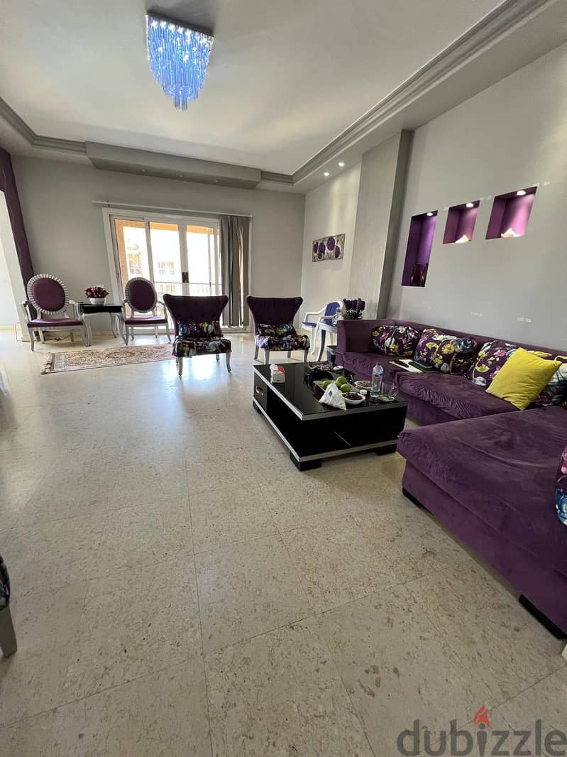 5-bedroom apartment for hotel rent furnished in Katameya Plaza Compound near Gate 1 Al-Rehab 9