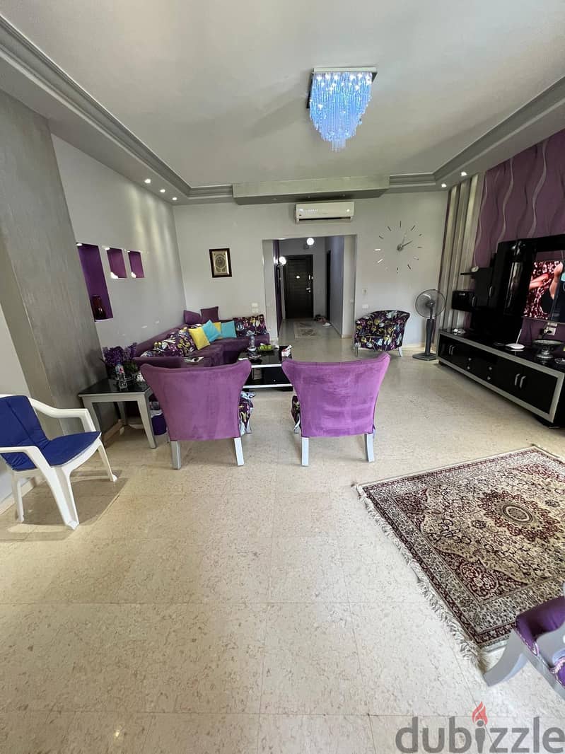 5-bedroom apartment for hotel rent furnished in Katameya Plaza Compound near Gate 1 Al-Rehab 14