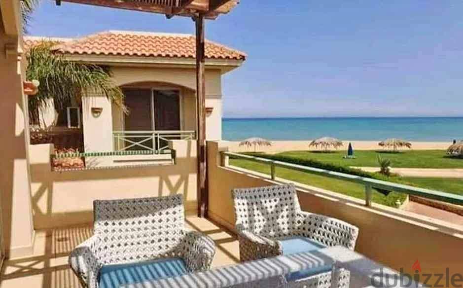 للبيع شاليه بجاردن علي البحر متشطب بالكامل في الساحل الشمالي ( تلال )- For sale chalet with garden on the sea, fully finished, in the North Coast 5