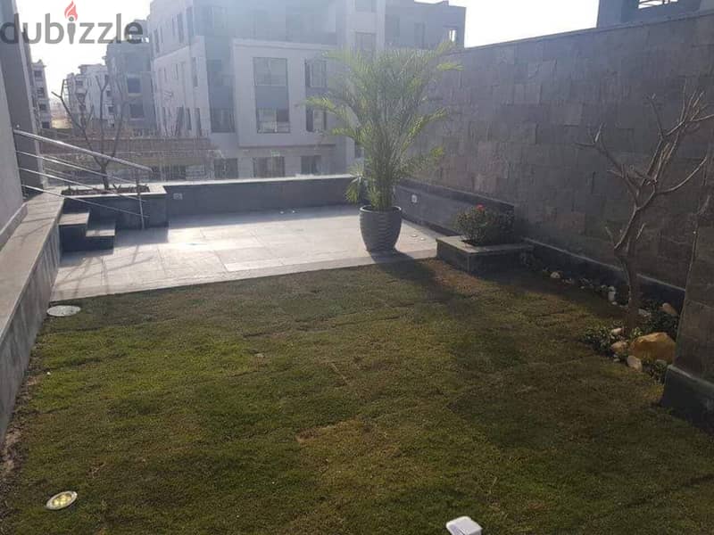 Duplex for sale at Trio Gardens new cairo | Ready to move | prime locatio | ground with garden | Fully finished 0