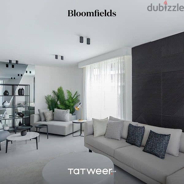 شقة 129 م للبيع جاهزة للمعاينة في بلوم فيلدز المستقبل سيتي bloom fields mostakbel city 0