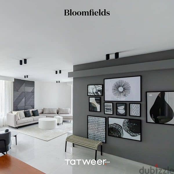 شقة 129 م للبيع جاهزة للمعاينة في بلوم فيلدز المستقبل سيتي bloom fields mostakbel city 1