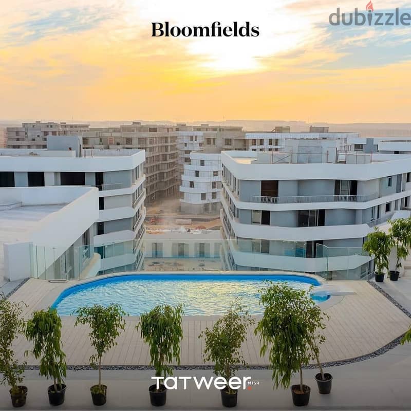 شقة 129 م للبيع جاهزة للمعاينة في بلوم فيلدز المستقبل سيتي bloom fields mostakbel city 5