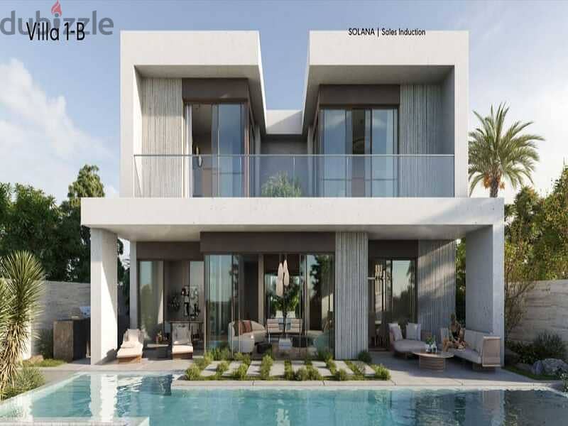Standalone Villa 240m fully finished for sale best location in Solana East 5