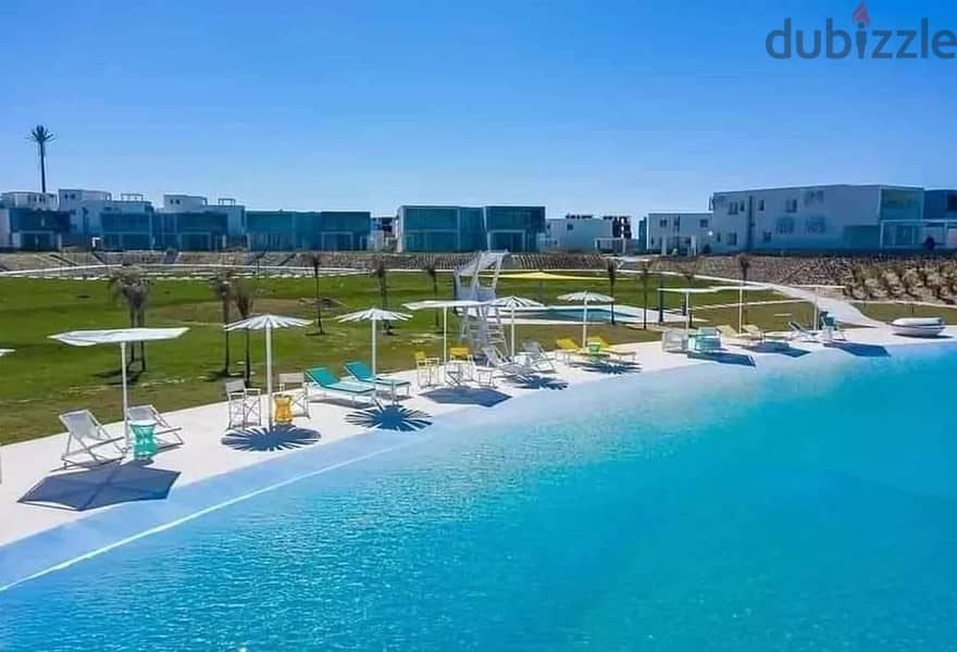 ادفع 10% وامتلك شاليه 110م متشطب بالكامل Sea view  في دي باي الساحل الشمالي وقسط على 10 سنين D bay North Coast 3