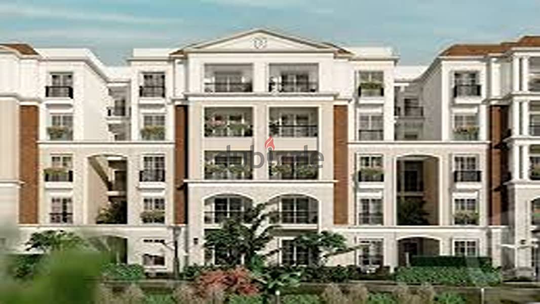 تشطيب 80 في الميه شقه ارضي  للبيع ب جاردن regency square compound 2