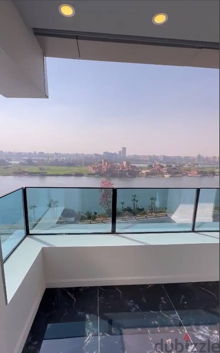 Service Apartment for sale on the Nile Corniche in Cairo, in front of Dahab Island Beside Al Salam International Hospital SMART TOWER 3