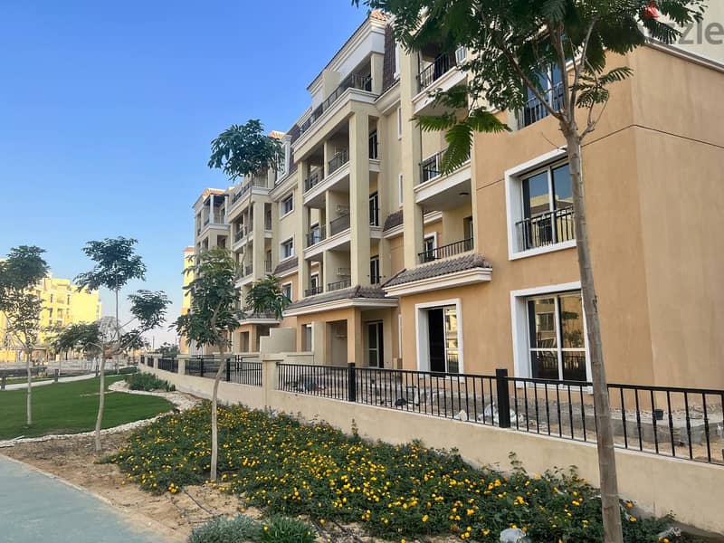 apartment for sale next to Madinaty in Saray Compound at the entrance to Mostakbal City, double view, lowest down payment and in installments 10