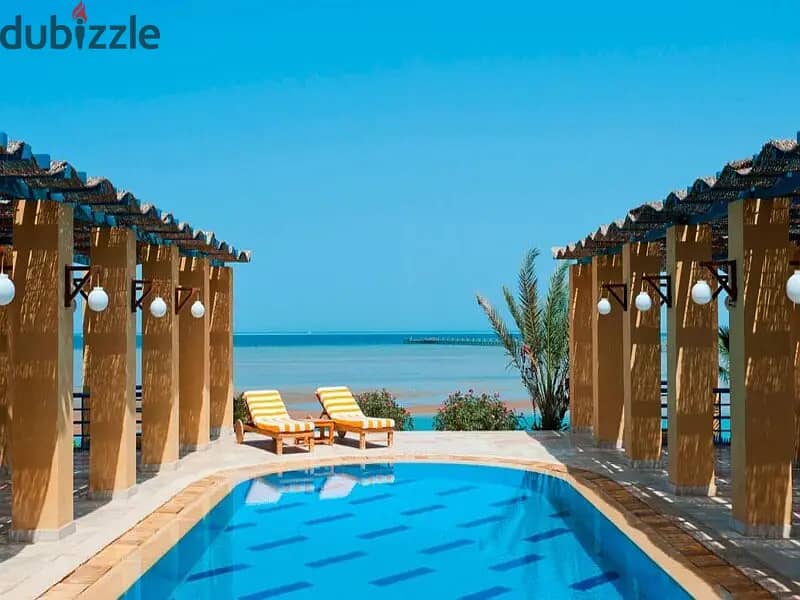 شالية برايم لوكيشن للبيع تقسيط على الممشى فى قلب سهل حشيش البحر الاحمر Unique Chalet very prime location for sale in Sahl Hasheesh Red Sea 0