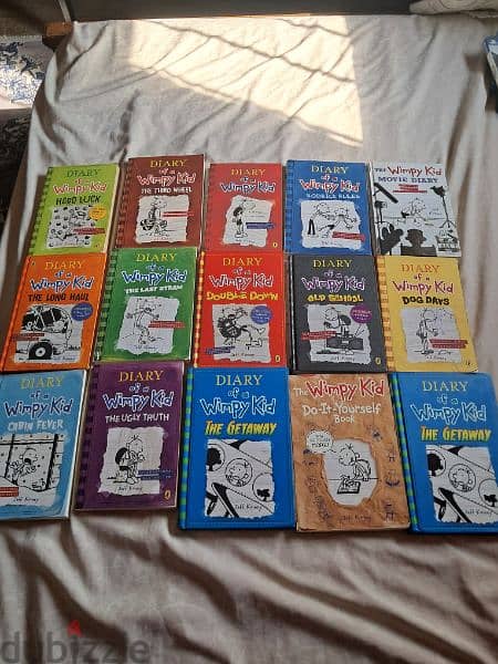 15 whimpy kid books (including movie diary) 0