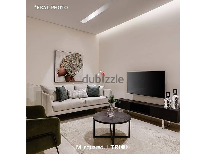 Apartment with garden for sale in Trio Garden, with a 10% down payment, luxurious finishing, installments for 8 years, in the heart of the Fifth Settl 10