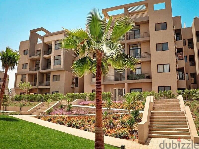 Invest or live in a fully finished garden apartment with air conditioners and immediate receipt in Fifth Square, Fifth Settlement. 7