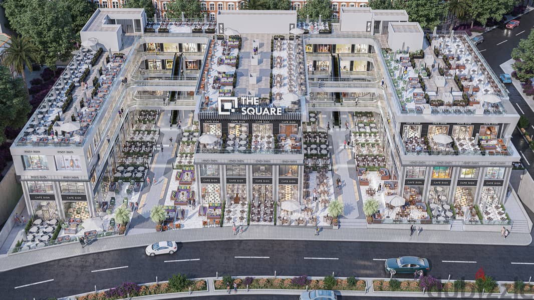 Own your commercial store in the strongest mall currently implemented in Shorouk City on Al-Hurriya Road, next to Carrefour and Wataniya Gas Mall (Tha 1