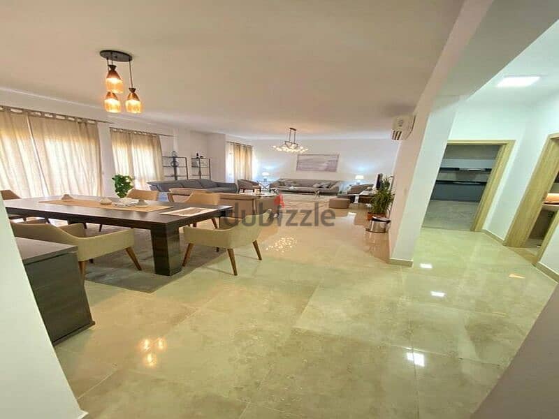 At the best price, a fully finished garden apartment with air conditioners and immediate receipt in Fifth Square, Fifth Settlement. 9