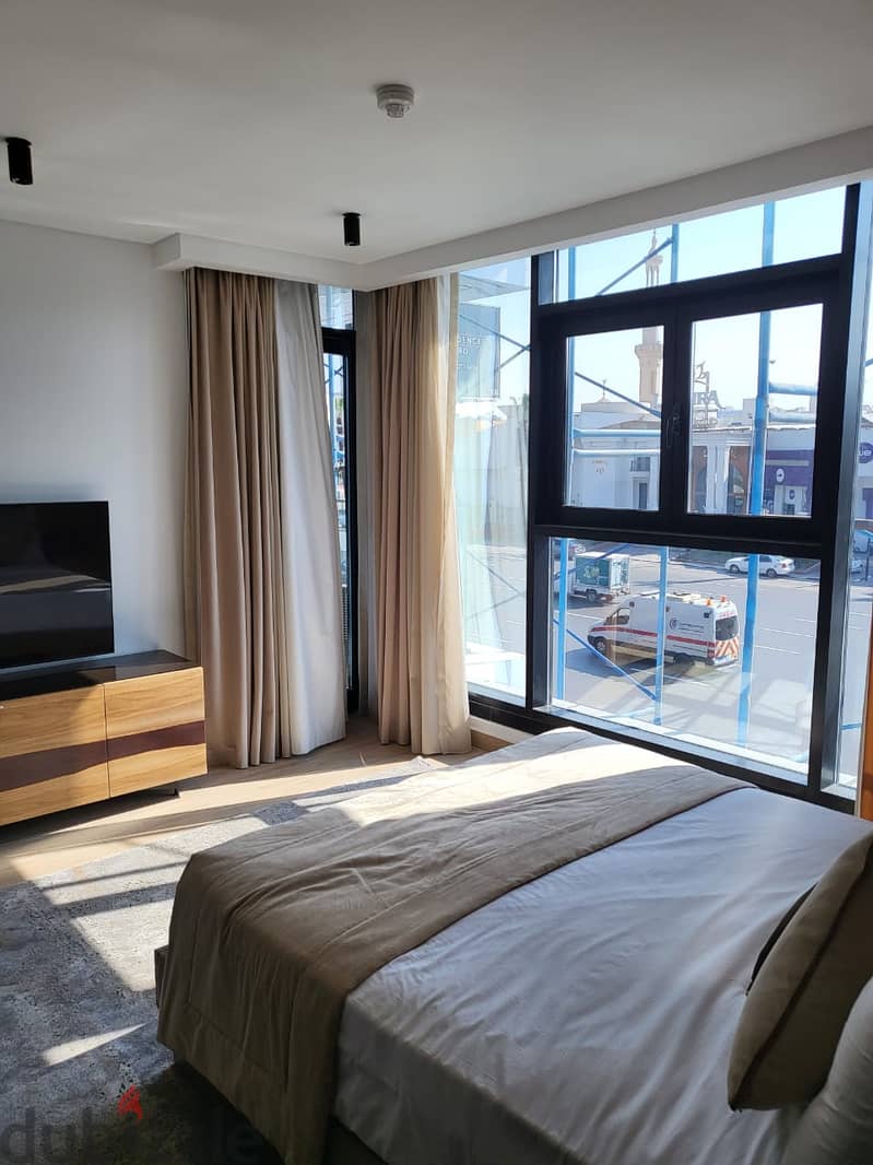 apartment fully finished with ACs ,furnished ,Marriott Residence Heliopolis, Almazah  شقة فندقية متطشبة بالتكيفات والفرش ,ماريوت ريزيدنسز 9