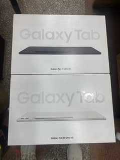 Galaxy Tab S9 Ultra 5G 256/12G Black White جديد متبرشم 0
