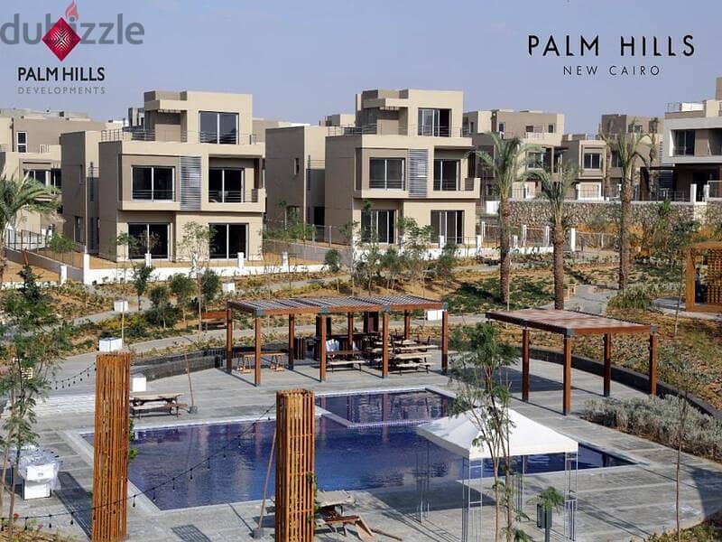 Fully finished apartment for sale in Palm Hills New Cairo Direct on the Lagoon 7
