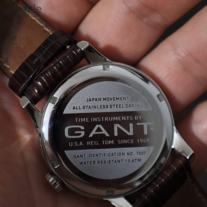 Gant Watch (Crocodile SKIN) No: 7007 UK Imported ساعة جانت تمساح 3