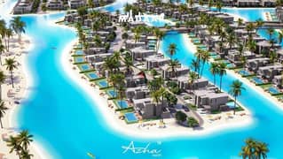 شالية دوبلكس للبيع 330 متر مقدم 5% اقساط علي 8 سنين في قرية ازها في الساحل الشمالي Azha North Coast