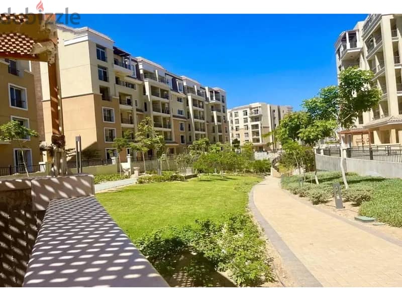 Two-bedroom apartment, immediate receipt, sea view, at a snapshot price, in Sarai Compound, Mostaqbal City 3