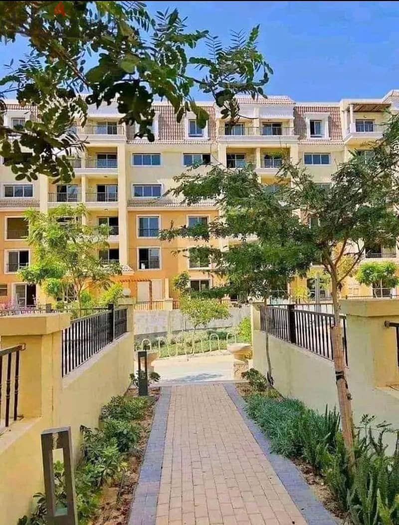 Two-bedroom apartment for sale, 113 meters, in Sarai Compound, Mostakbal City, with a cash discount of 42% or equal installments over 8 years 1