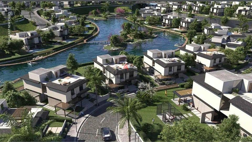 lagoon view Sky Villa for sale in telal east new cairo / سكاي فيلا على اللاجون دايركت في تلال ايست القاهرة الجديدة بسعر مميز 8