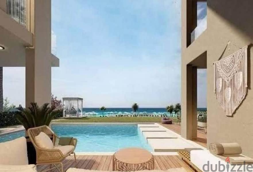 Finished lagoon view chalet for sale with installments in SeaShore Hyde Park North Coast Ras El Hikma سي شور هايد بارك الساحل الشمالي راس الحكمة 15