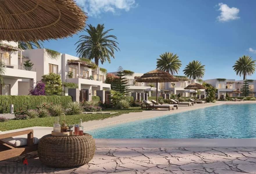 Finished lagoon view chalet for sale with installments in SeaShore Hyde Park North Coast Ras El Hikma سي شور هايد بارك الساحل الشمالي راس الحكمة 20