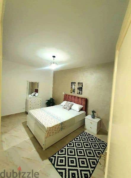 شقة فندقية مفروشه للايجار في مدينتي Madinaty في b12مط مساحة 120م 2
