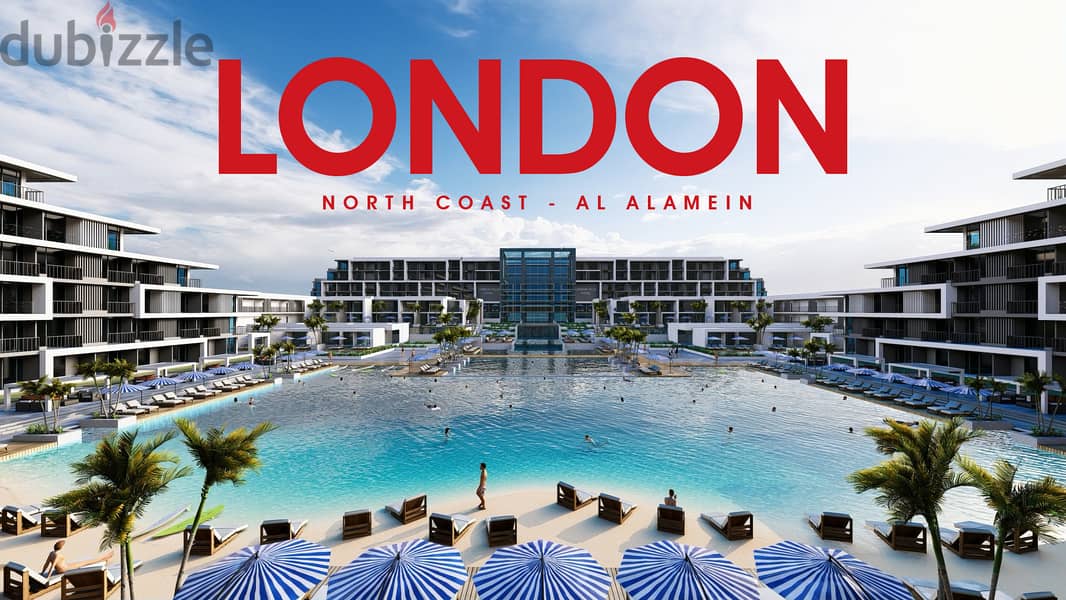 Chalet 130 meters QUEEN for sale in  London project by JD Holding  in New Alamein among the most prominent areas of the North Coast in the Royal Coast 1