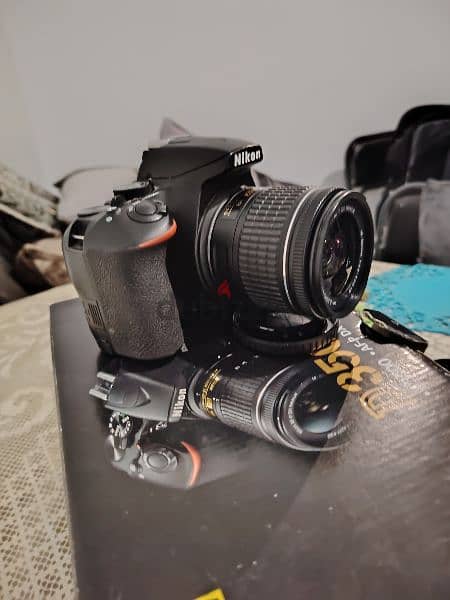 Nikon D3500 كاميرا نيكون بكل حاجتها و لينس وفلاش اضافيين 2